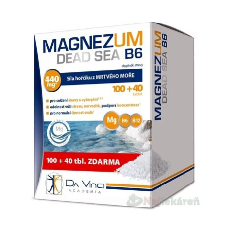 MAGNEZUM DEAD SEA - DA VINCI,  tbl 100+40 zadarmo (140 ks)