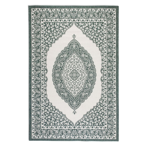 Krémovo-zelený vonkajší koberec 80x150 cm Gemini – Elle Decoration