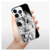 Odolné silikónové puzdro iSaprio - BW Owl - iPhone 15 Pro