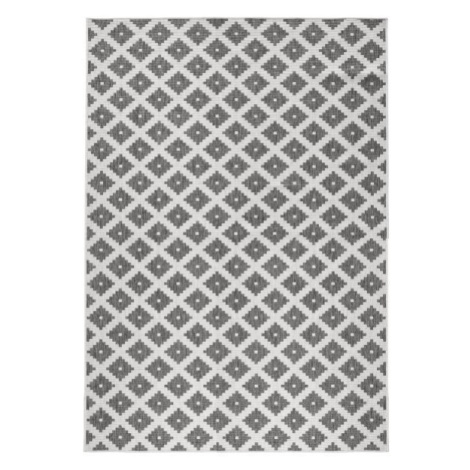 Kusový koberec Twin-Wendeteppiche 103126 grau creme – na ven i na doma - 80x150 cm NORTHRUGS - H
