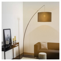 Stojacia lampa Moby Black s textilným tienidlom