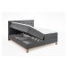 Tmavosivá boxspring posteľ s úložným priestorom 160x200 cm Catania - Meise Möbel