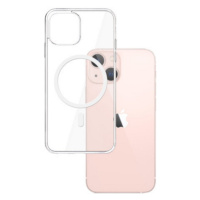 Silikónové puzdro na Apple iPhone 13 Mini 3mk Mag Case transparentné