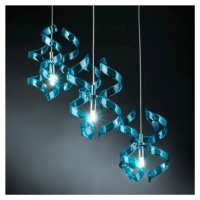 Závesná lampa Blue, 3-plameňová