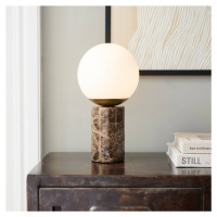 Stolová lampa Lilly Marble podstavec mramor hnedá