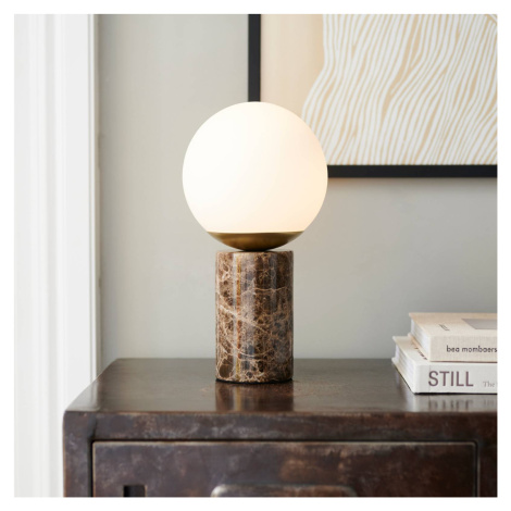 Stolová lampa Lilly Marble podstavec mramor hnedá Nordlux