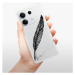 Odolné silikónové puzdro iSaprio - Writing By Feather - black - Xiaomi Redmi Note 13 5G