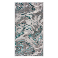 Sivo-modrý koberec Flair Rugs Marbled, 80 x 150 cm