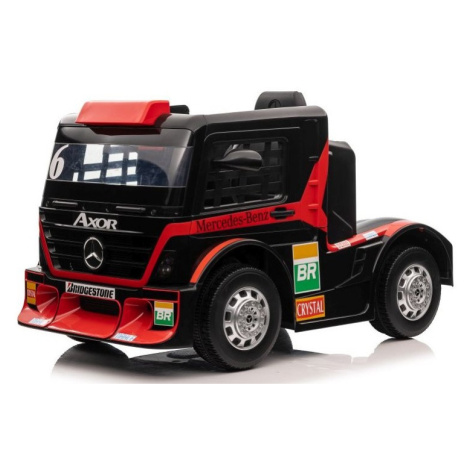 mamido  Detský elektrický kamión Mercedes Axor LCD červený
