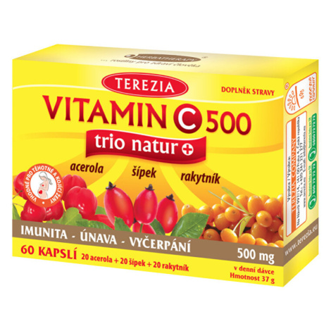 TEREZIA Company Vitamin C trio natur+ 60 kapsúl