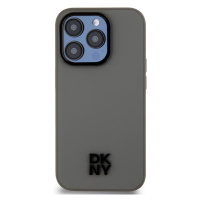 DKNY PU Leather Stack Logo Magsafe Apple iPhone 15 Pro DKHMP15LPSMCSLE Grey