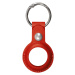 Púzdro XQISIT Faux Leather Keyring for AirTag red (46345)