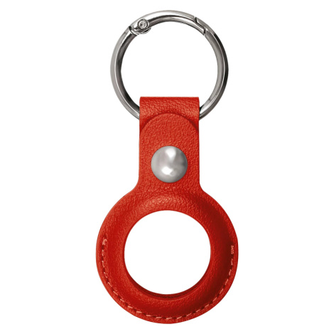 Púzdro XQISIT Faux Leather Keyring for AirTag red (46345)