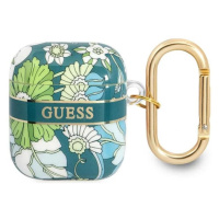 Obal Guess GUA2HHFLN AirPods cover green Flower Strap Collection (GUA2HHFLN)