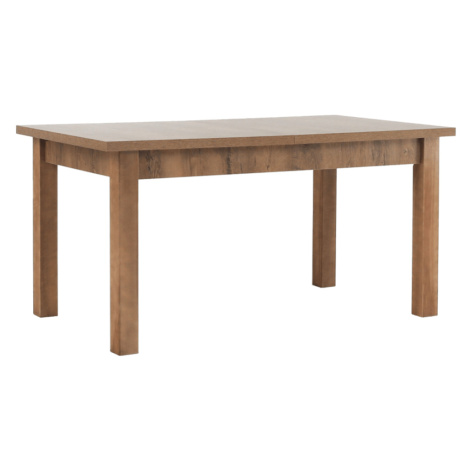 Jedálenský stôl, rozkladací, dub lefkas tmavý, 160-203x90 cm, MONTANA STW Tempo Kondela