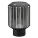 Čierno-sivá stmievateľná LED stolová lampa so skleneným tienidlom (výška 19,5 cm) Lord – Trio