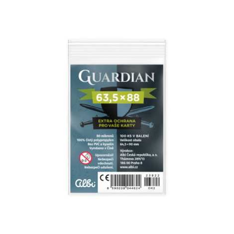 Obaly na karty Guardian pre karty 63,5 × 88 mm - 100 ks ALBI