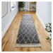 Tmavosivý behúň 60x230 cm Boho – Think Rugs