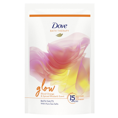 DOVE Bath Therapy Glow soľ do kúpeľa 400 g