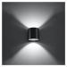 Tmavosivé nástenné svietidlo ø 10 cm Roda – Nice Lamps