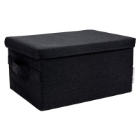 Čierny látkový úložný box s vekom 34x45x25 cm Soft Storage – Bigso Box of Sweden