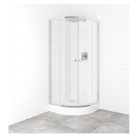 Set sprchovacieho kúta a vaničky, štvrťkruh 80x80 cm Multi Basic SIKOBKMUS80CRCH