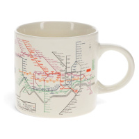 Béžový keramický hrnček 350 ml Heritage Tube Map – Rex London