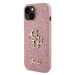 Guess PU Fixed Glitter 4G Metal Logo Apple iPhone 15 GUHCP15SHG4SGP Pink