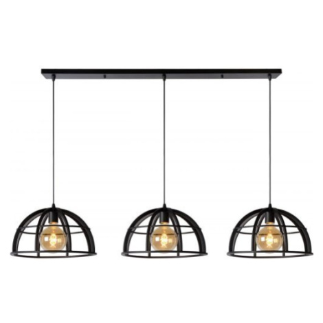 LUCIDE DIKRA Pendant 3xE27 60W Black závěsné svítidlo, lustr (Fulgur)