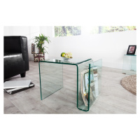 Estila Dizajnový sklenený konferenčný stolík Ghost 50cm
