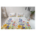 Obliečky na jednolôžko z bavlneného saténu 140x200 cm Watercolour Flowers – Butter Kings