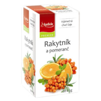 APOTHEKE Premier Rakytník a pomaranč ovocný čaj v nálevových vreckách 20 x 2 g