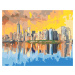Maľovanie podľa čísel - NEW YORK V ODRAZE VODY Rámovanie: vypnuté plátno na rám, Rozmer: 80x100 