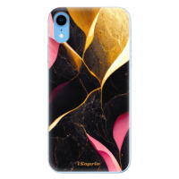 Odolné silikónové puzdro iSaprio - Gold Pink Marble - iPhone XR