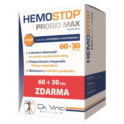 HEMOSTOP Probio MAX Da Vinci Academia 90 tvrdých kapsúl