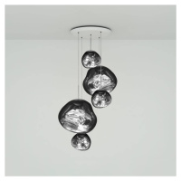 Závesná lampa Tom Dixon Melt Large Round, Ø 95 cm, chróm