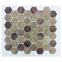 Sklenená mozaika Premium Mosaic brown 28x33 cm mat MOSV45WBR