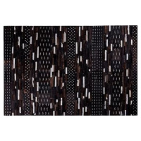 Kožený patchworkový koberec 160 × 230 cm hnedý AKSEKI, 200965
