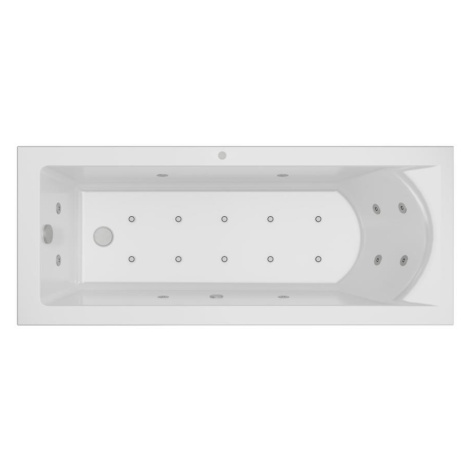 Vaňa s hydromasážou Brava 170x75 10DW + 10DP elektronické ovládanie AQUA MERCADO