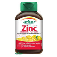 Jamieson Zinok s vitamínmi C a D3 s príchuťou citróna 60 pastiliek