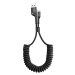 Kábel Baseus Spring-loaded USB-C cable 1m 2A (Black) (6953156284739)