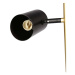 Čierna/v zlatej farbe stojaca lampa (výška 164 cm) Perret - Candellux Lighting
