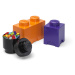 LEGO Storage LEGO úložné boxy Multi-Pack 3 ks - fialová, černá, oranžová