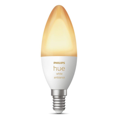 PHILIPS Hue White Ambiance, 1x žiarovka sviečková 6, 5W E14 B39 DIM