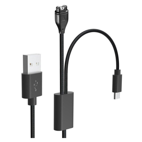 Tactical USB Nabíjací a Dátový Kábel 2v1 pre Garmin Fenix 7 + USB-C