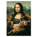 Trefl Puzzle 500 - Mona Lisa a mačiatko