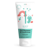 NAÏF Detský šampón a kondicionér 2v1 pre ľahké rozčesávanie prírodný 200 ml