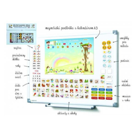 Kalendár magnetický - Škôlka 114ks magnetiek v kartóne 45x32x1cm SK verze