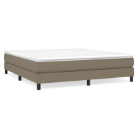 vidaXL Posteľný rám boxspring s matracom sivohned 180x200 cm látka