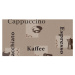 Gumený obrus Cappuccino karamel 385-9008 140 cm. Tovar na mieru.